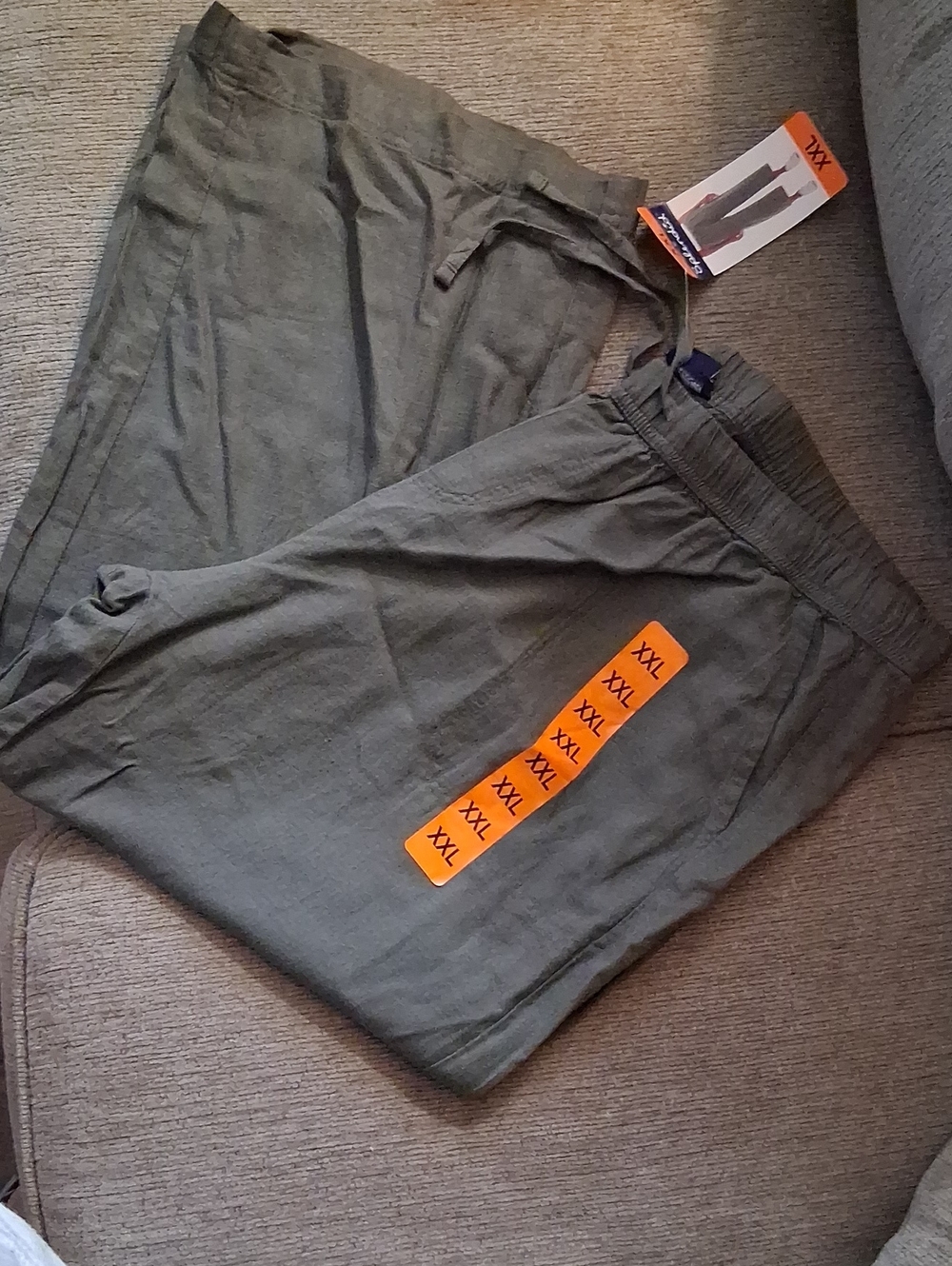 Splendid Olive Green Drawstring Chinos